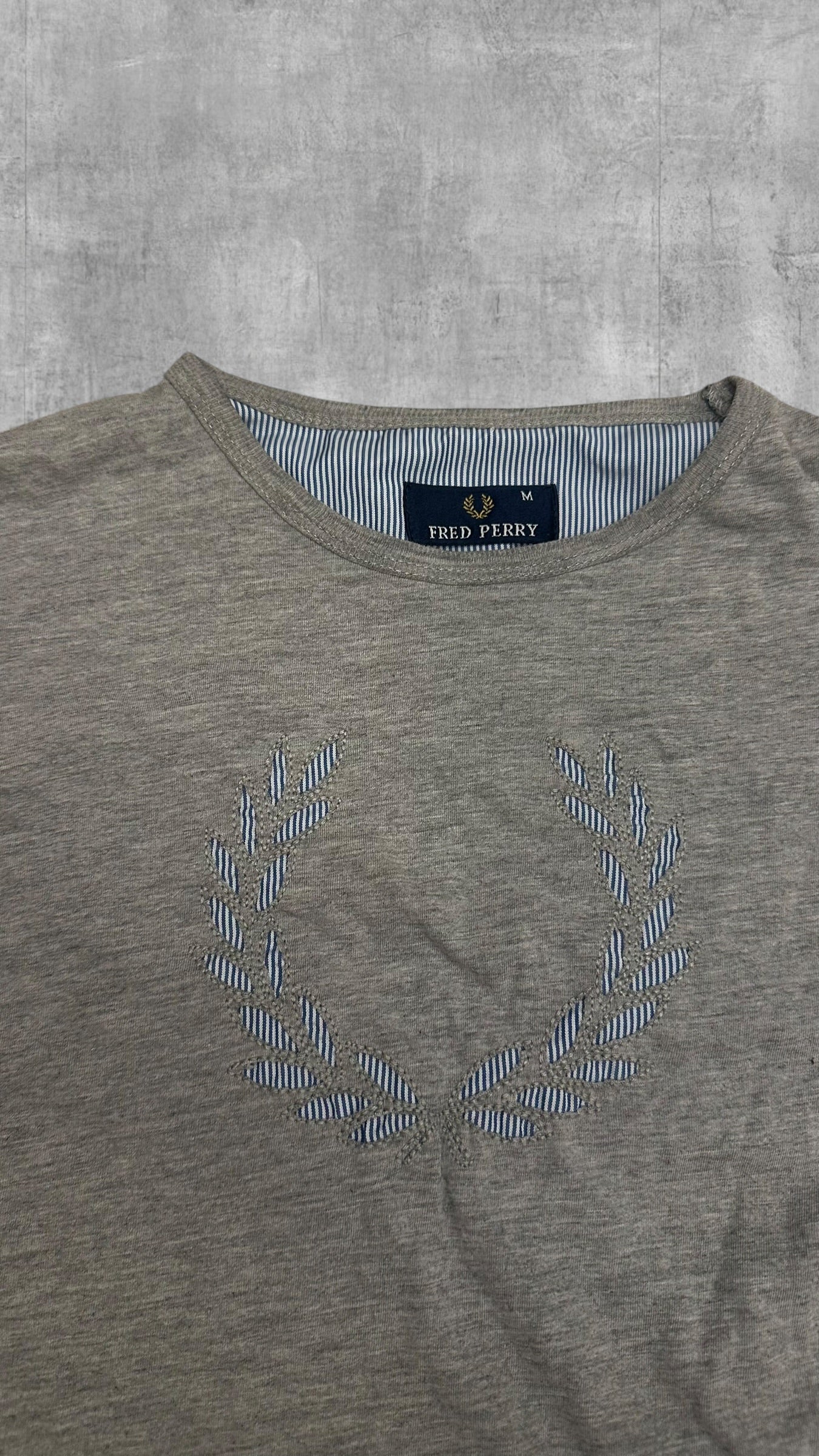 Fred Perry Longsleeve T-shirt Grau M