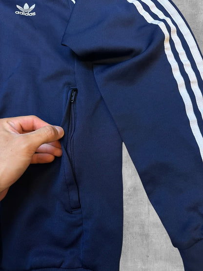 Adidas Firebird Trainingsjacke Navy Blau Weiß M - L