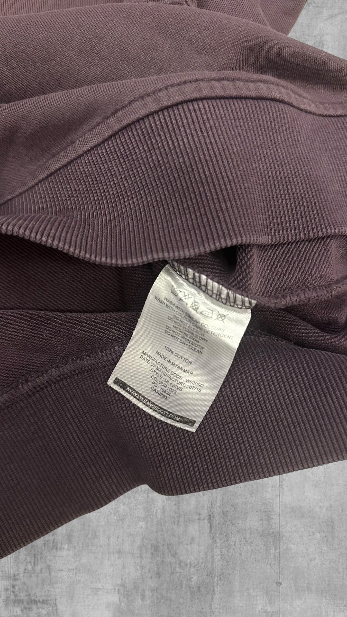 Lyle & Scott Sweatshirt Weinrot L