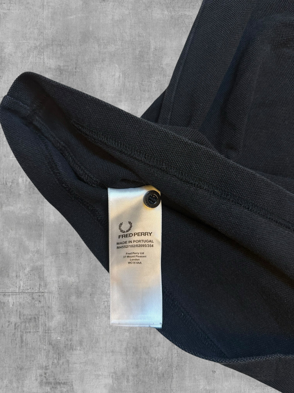 Fred Perry Polo Shirt Schwarz Weiß S