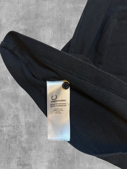 Fred Perry Polo Shirt Schwarz Weiß S