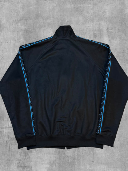 Fred Perry Trainingsjacke Taped Schwarz Hellblau L
