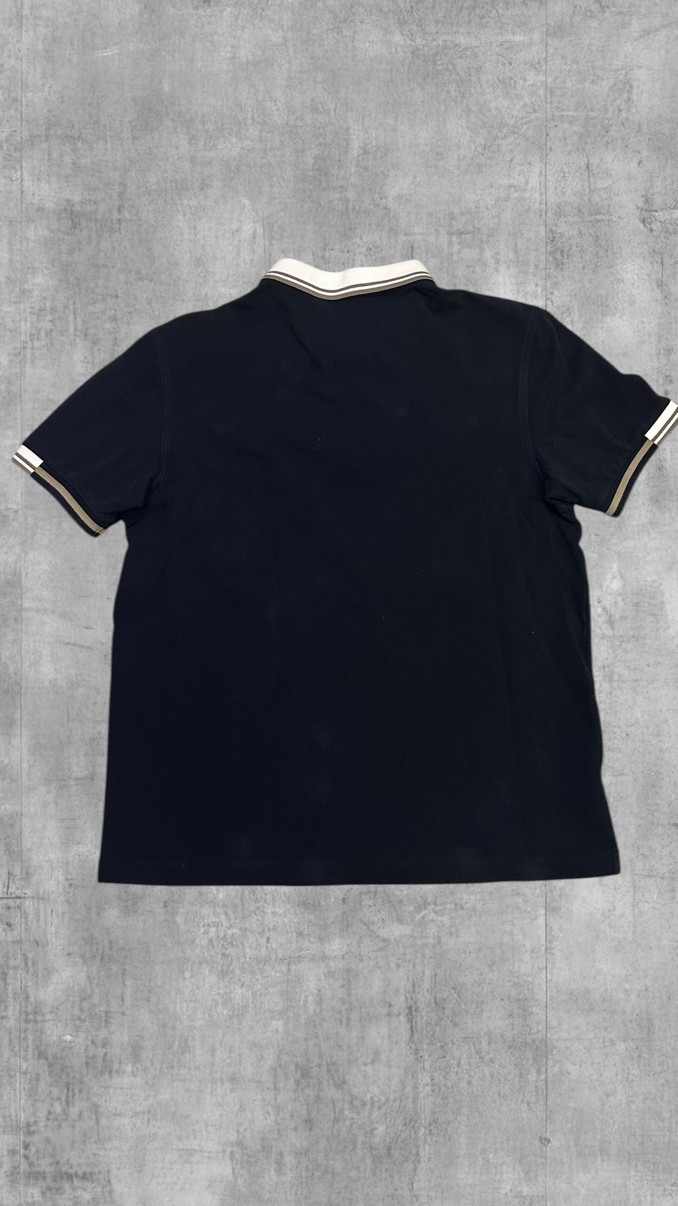 Fred Perry Polo Shirt Schwarzblau Weiß L