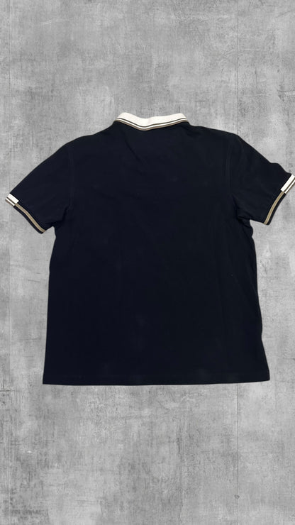 Fred Perry Polo Shirt Schwarzblau Weiß L