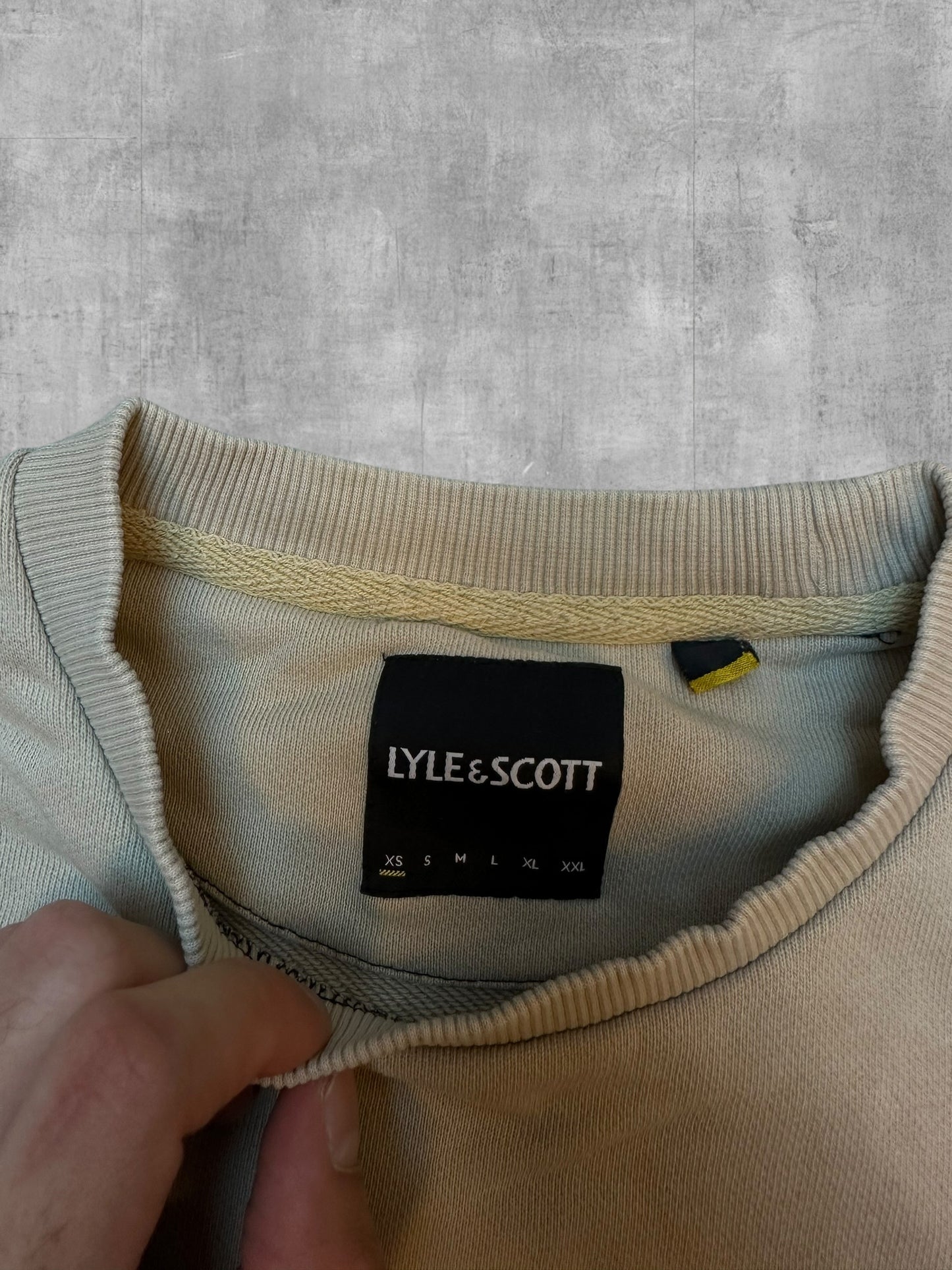 Lyle & Scott Sweatshirt Beige Weiß XS