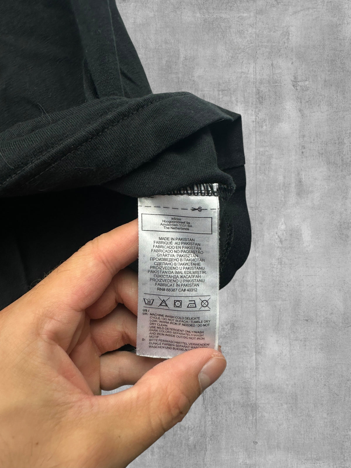 Adidas T-shirt Schwarz Weiß M
