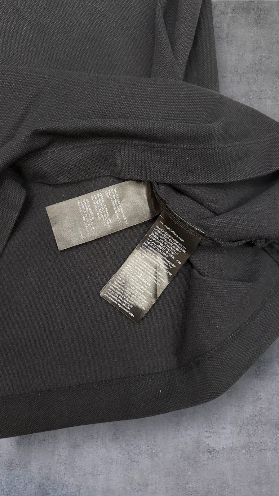 Calvin Klein Polo Shirt Schwarz S