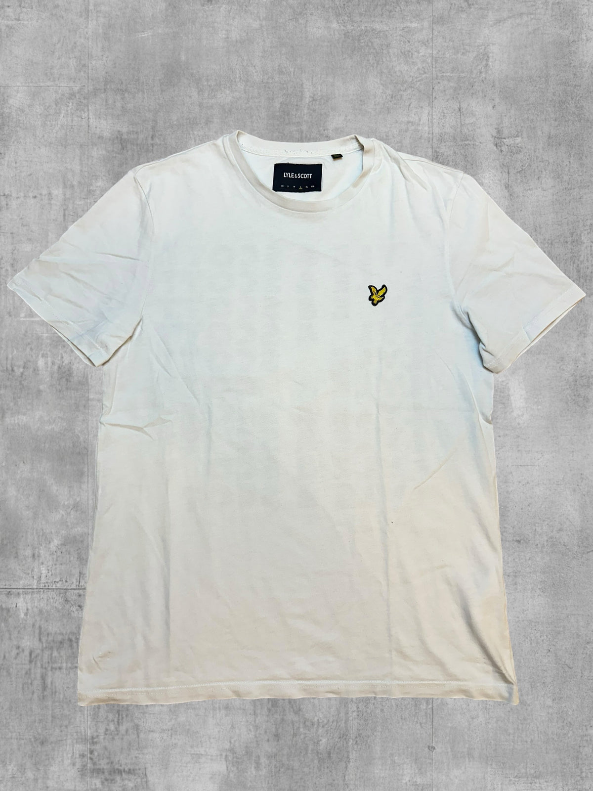 Lyle & Scott T-shirt Backprint Weiß Navy Blau L