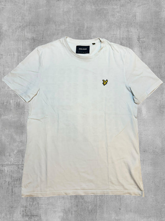 Lyle & Scott T-shirt Backprint Weiß Navy Blau L