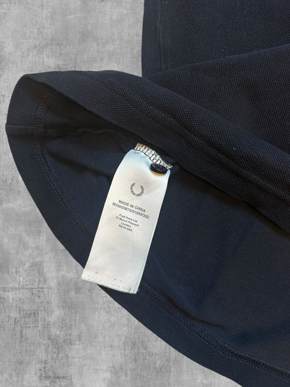 Fred Perry Polo Shirt Schwarz Türkis Weiß M