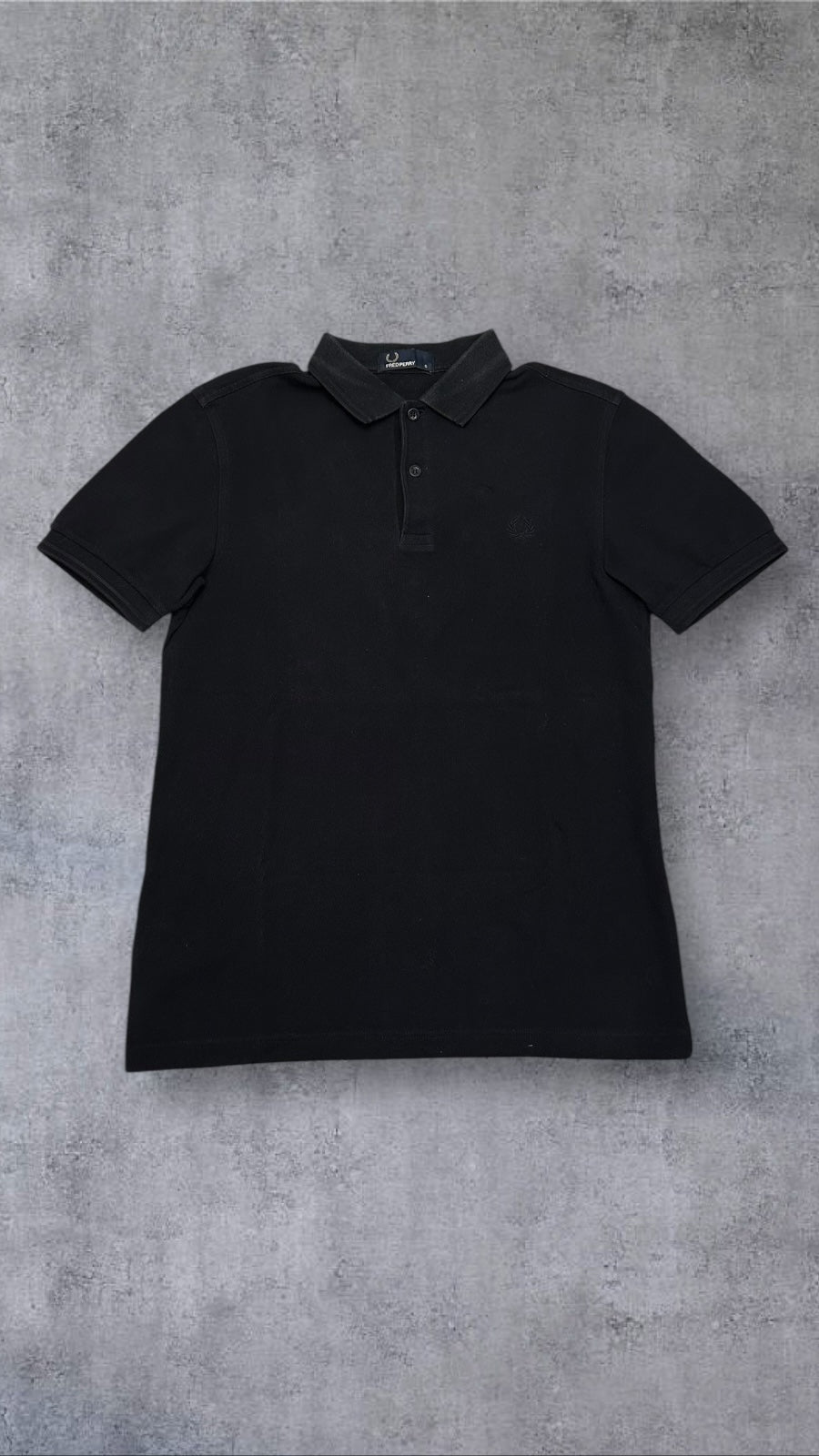 Fred Perry Polo Shirt Schwarz S