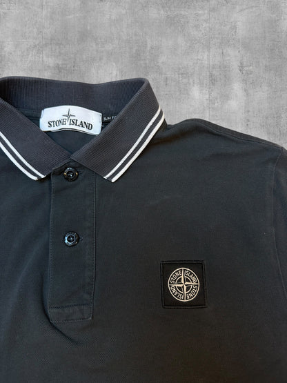 Stone Island Polo Shirt Dunkelgrau S Slim Fit