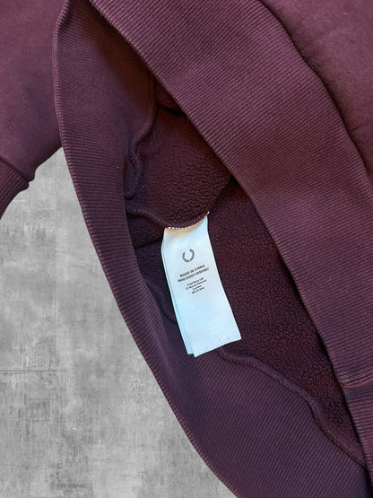 Fred Perry Half / Quarter zip Pullover Weinrot L