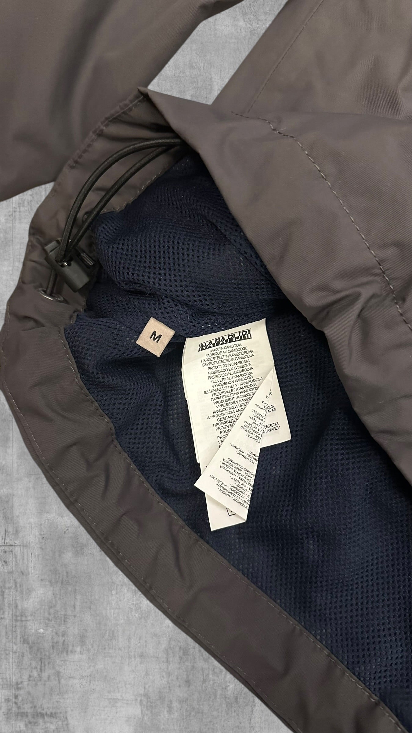 Napapijri Windbreaker Regenjacke Dunkelgrau M