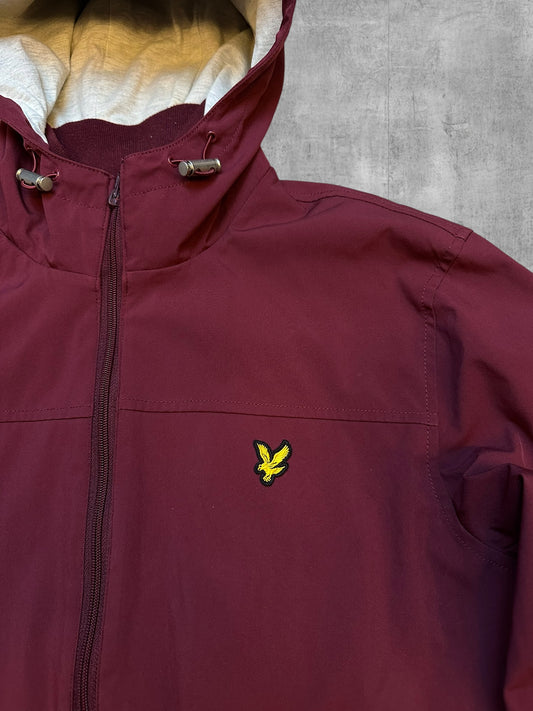 Lyle & Scott Regenjacke Übergangsjacke Weinrot L