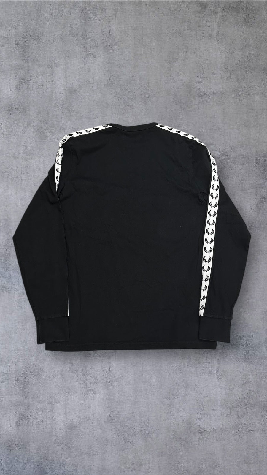 Fred Perry Longsleeve T-Shirt Schwarz S