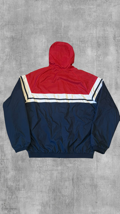 Lonsdale London Windbreaker Regenjacke Navy Blau Rot Weiß M