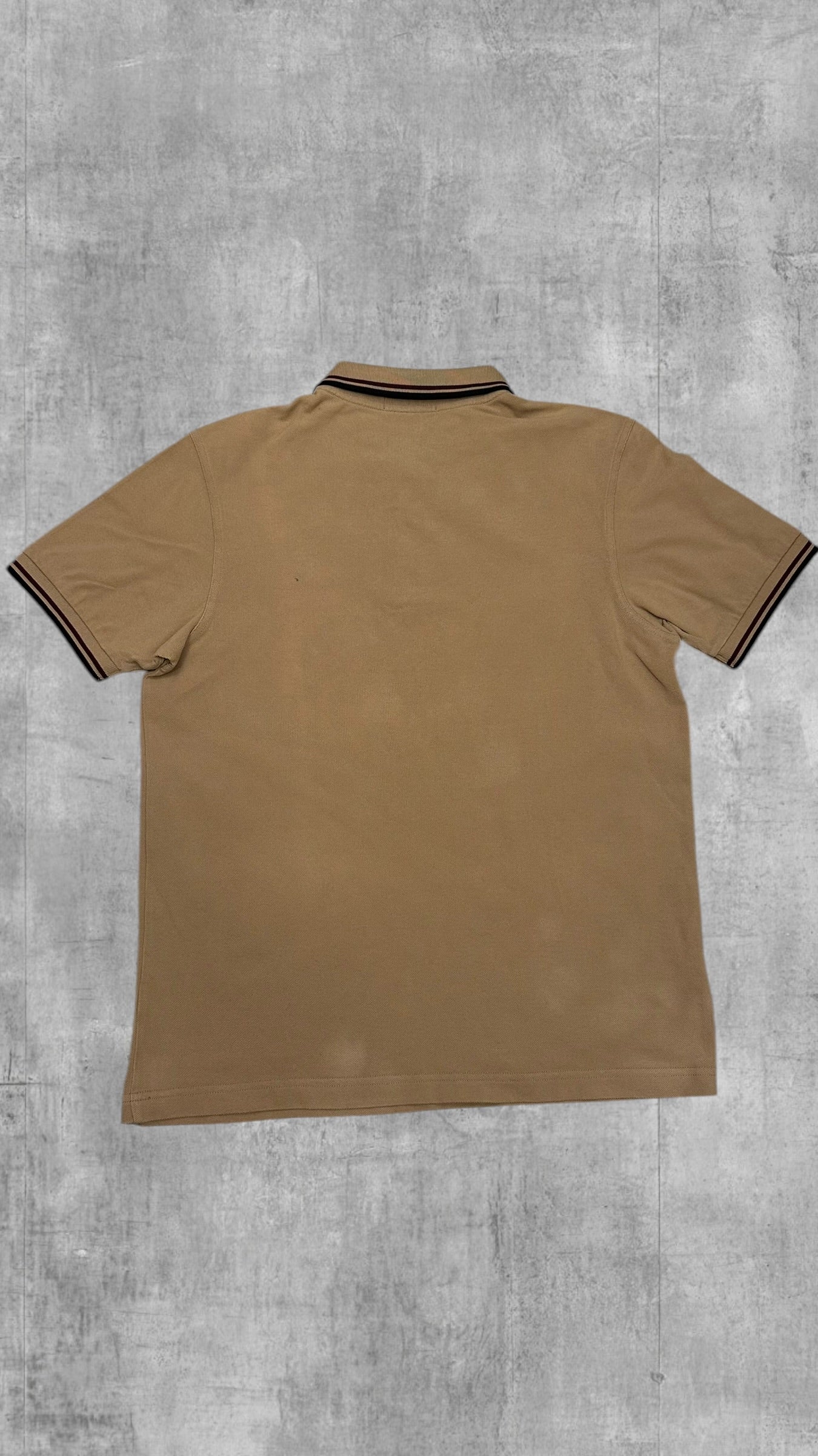 Fred Perry Polo Shirt Braun Schwarz M