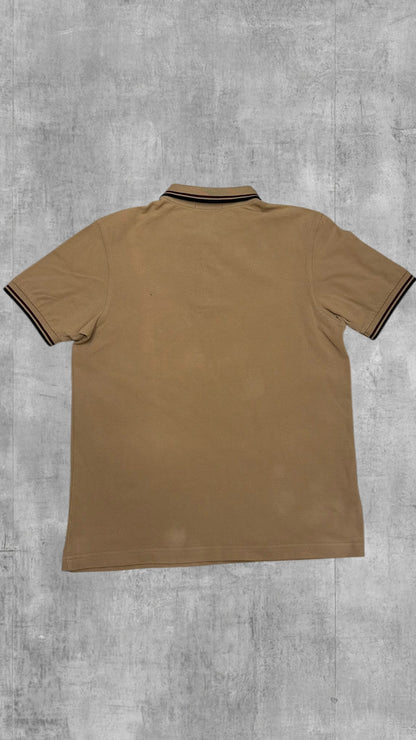 Fred Perry Polo Shirt Braun Schwarz M