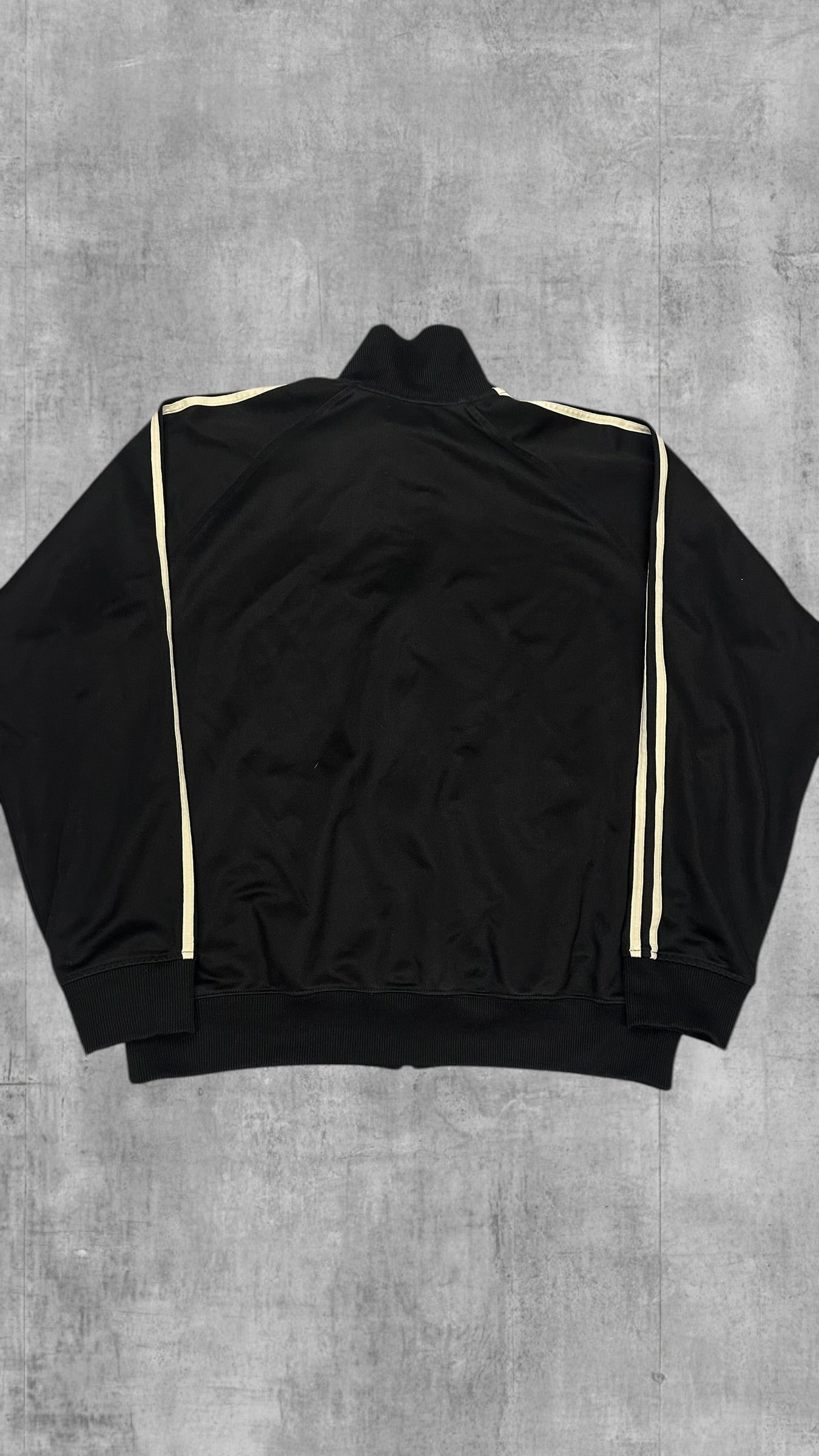 Fred Perry Vintage Trainingsjacke Taped Schwarz Weiß XL