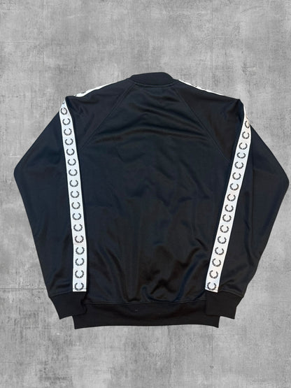 Fred Perry Trainingsjacke Taped Schwarzblau Weiß S