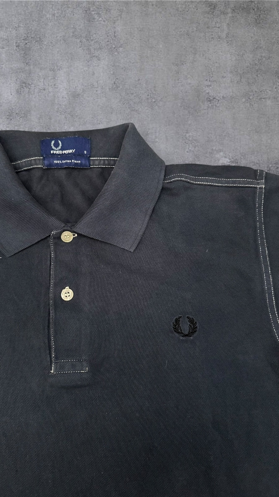Fred Perry Polo Shirt Grau S
