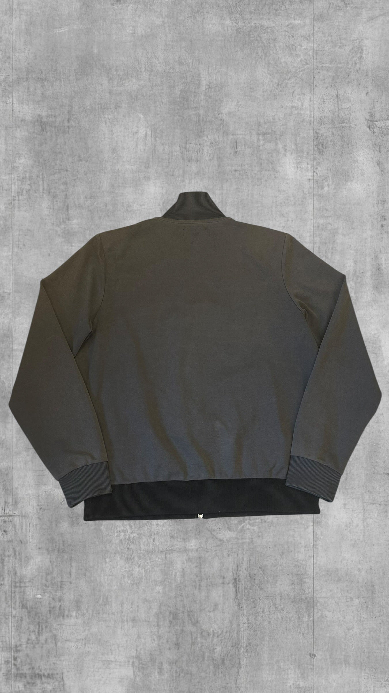 Fred Perry Trainingsjacke Taped Zip Jacke Grau Weiß Schwarz L