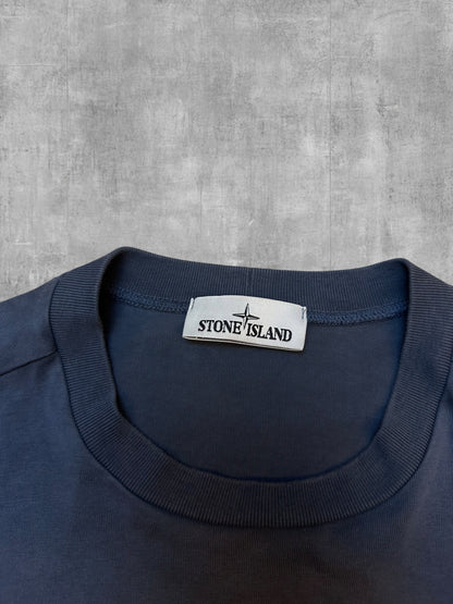 Stone Island Sweatshirt Navy Blue Grey L