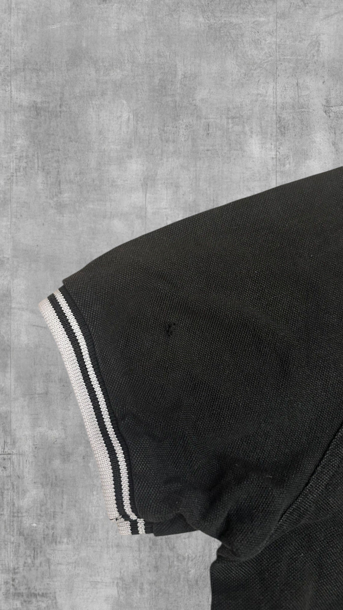 Fred Perry Polo Shirt Schwarz Weiß L