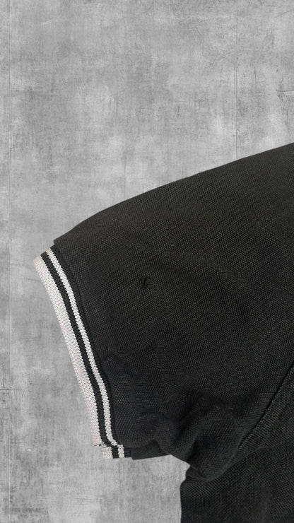 Fred Perry Polo Shirt Schwarz Weiß L