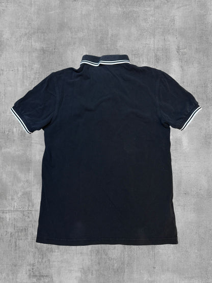 Fred Perry Polo Shirt Schwarz Weiß XS