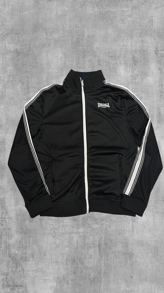 Lonsdale London Trainingsjacke Backprint Schwarz Weiß S