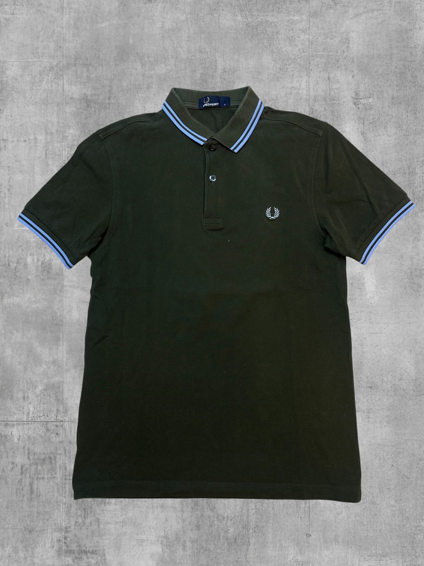 Fred Perry Polo Shirt Khaki Babyblau S