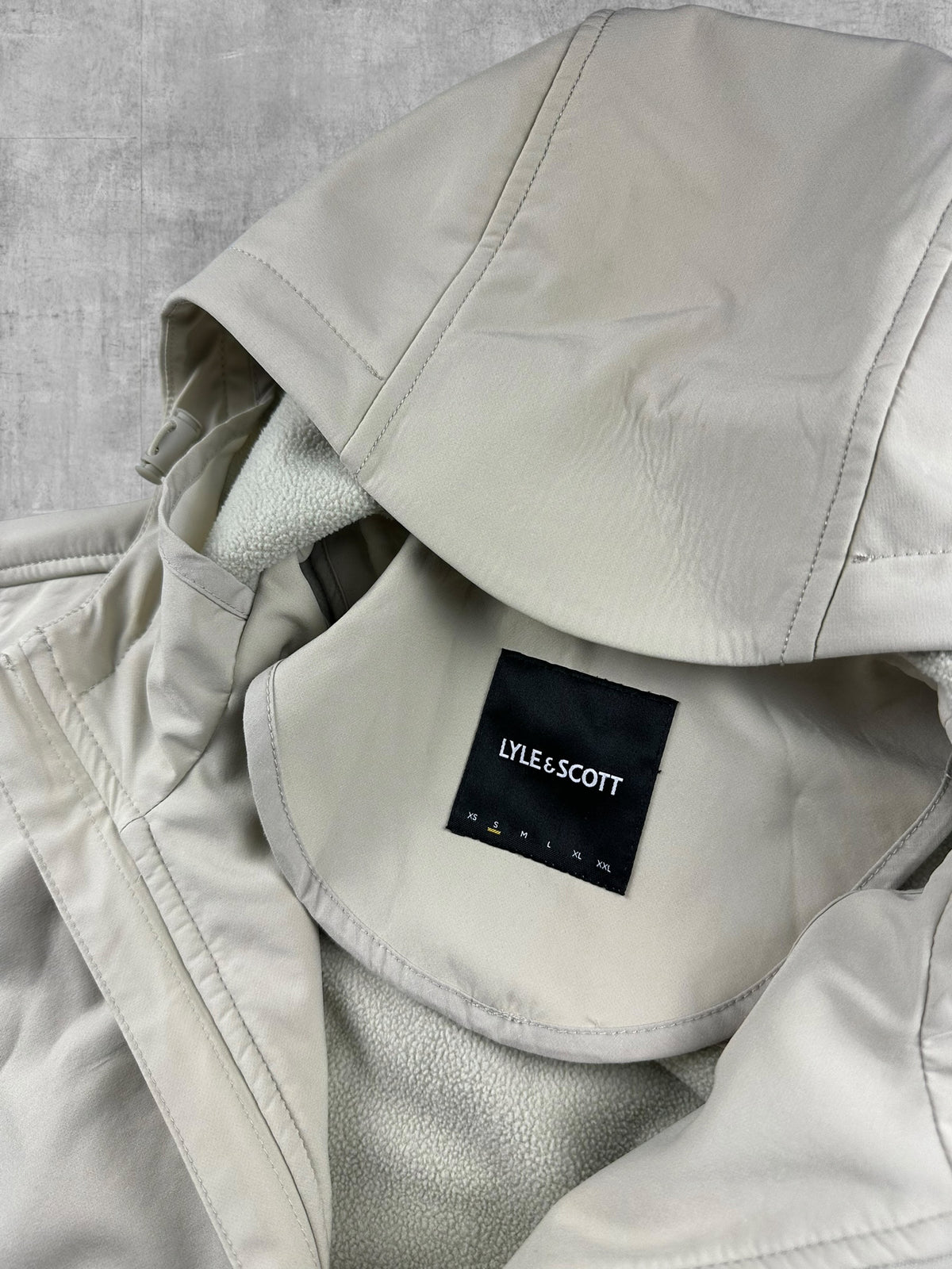 Lyle & Scott Softshell Jacke Bomberjacke Regenjacke Weiß Creme S