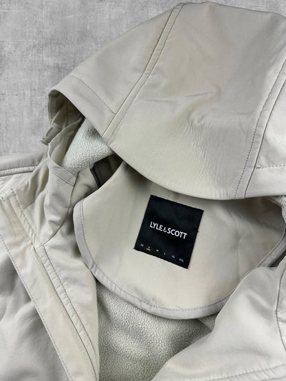 Lyle & Scott Softshell Jacke Bomberjacke Regenjacke Weiß Creme S