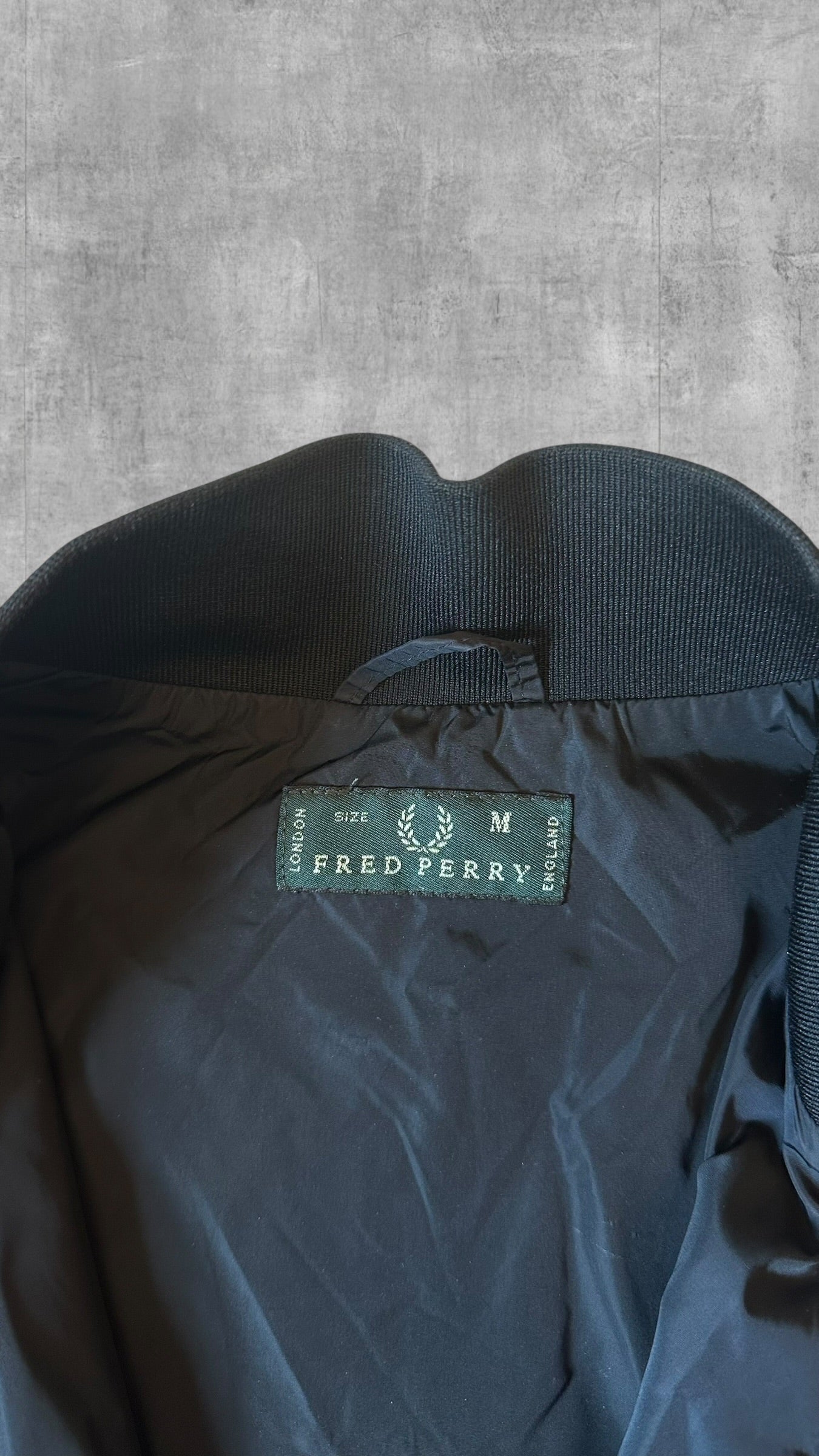 Fred Perry Windbreaker Regenjacke Schwarz M