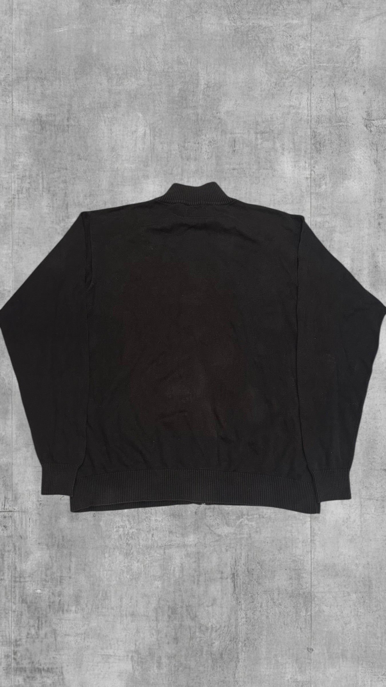 Fred Perry Trainingsjacke Baumwoll Zip Jacke Schwarz XL