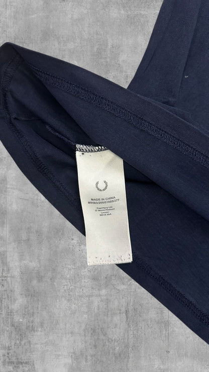 Fred Perry T-shirt Navy Blau Rot M