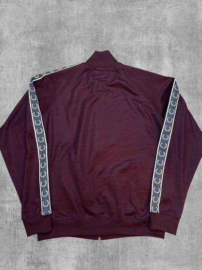 Fred Perry Trainingsjacke Taped Weinrot L