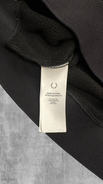 Fred Perry Sweatshirt Schwarz L