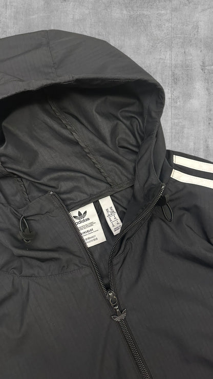 Adidas Taped Windbreaker Regenjacke Schwarz Weiß XL