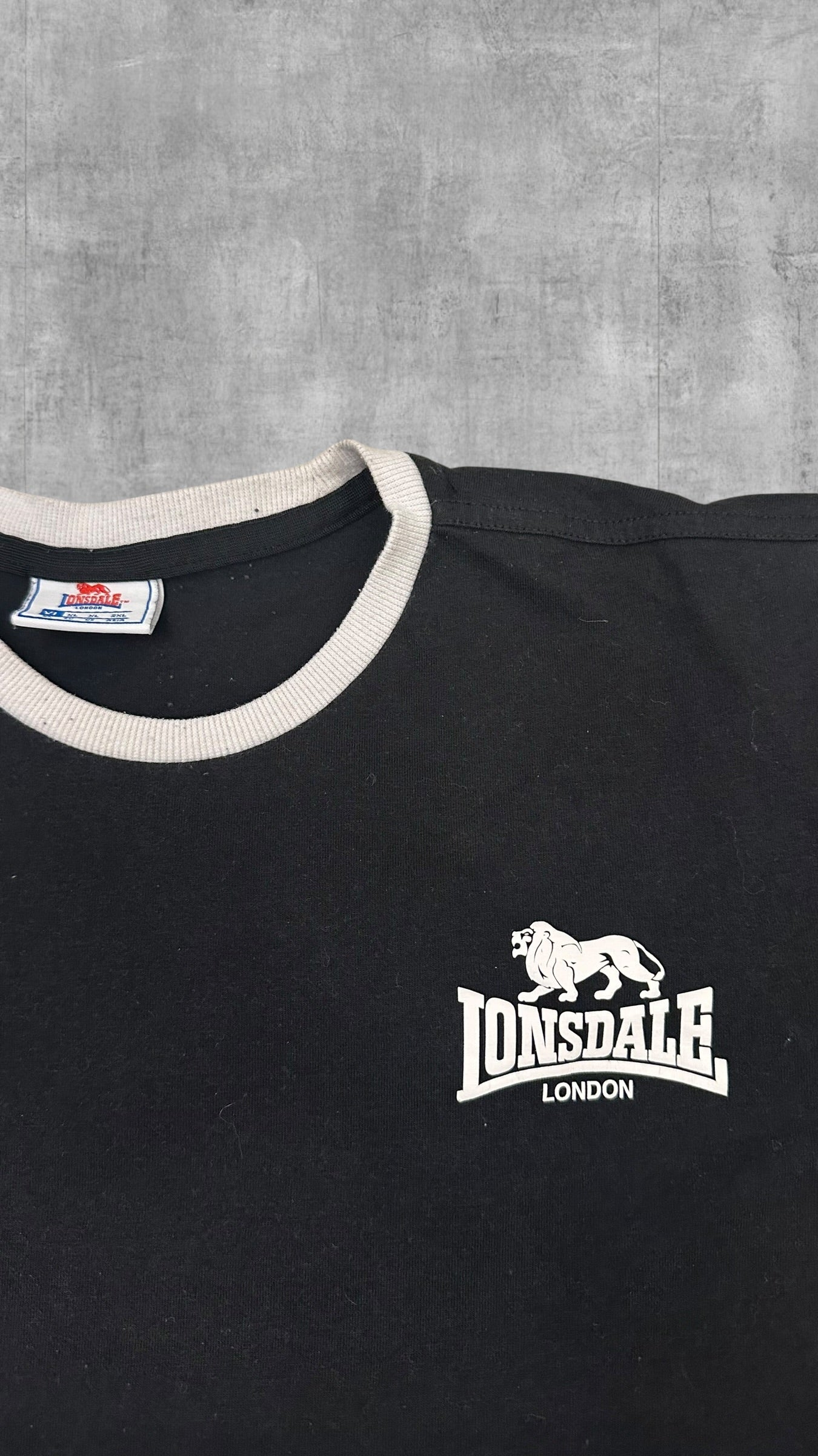 Lonsdale London T-Shirt Schwarz Weiß XL