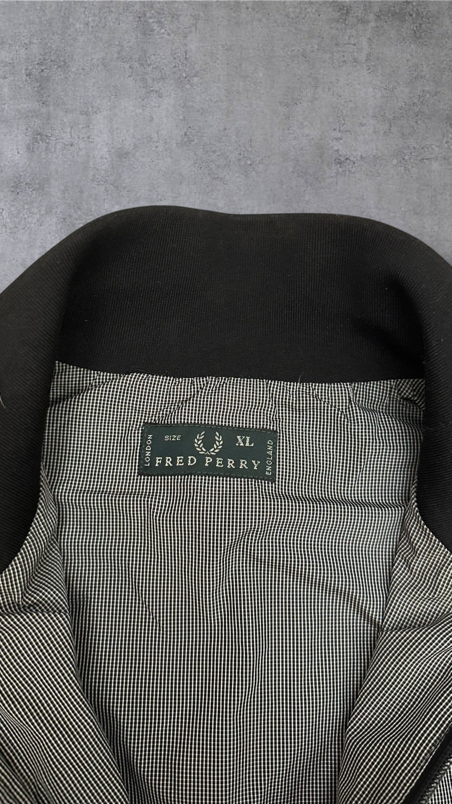 Fred Perry Bomberjacke Silber Grau Damen XL