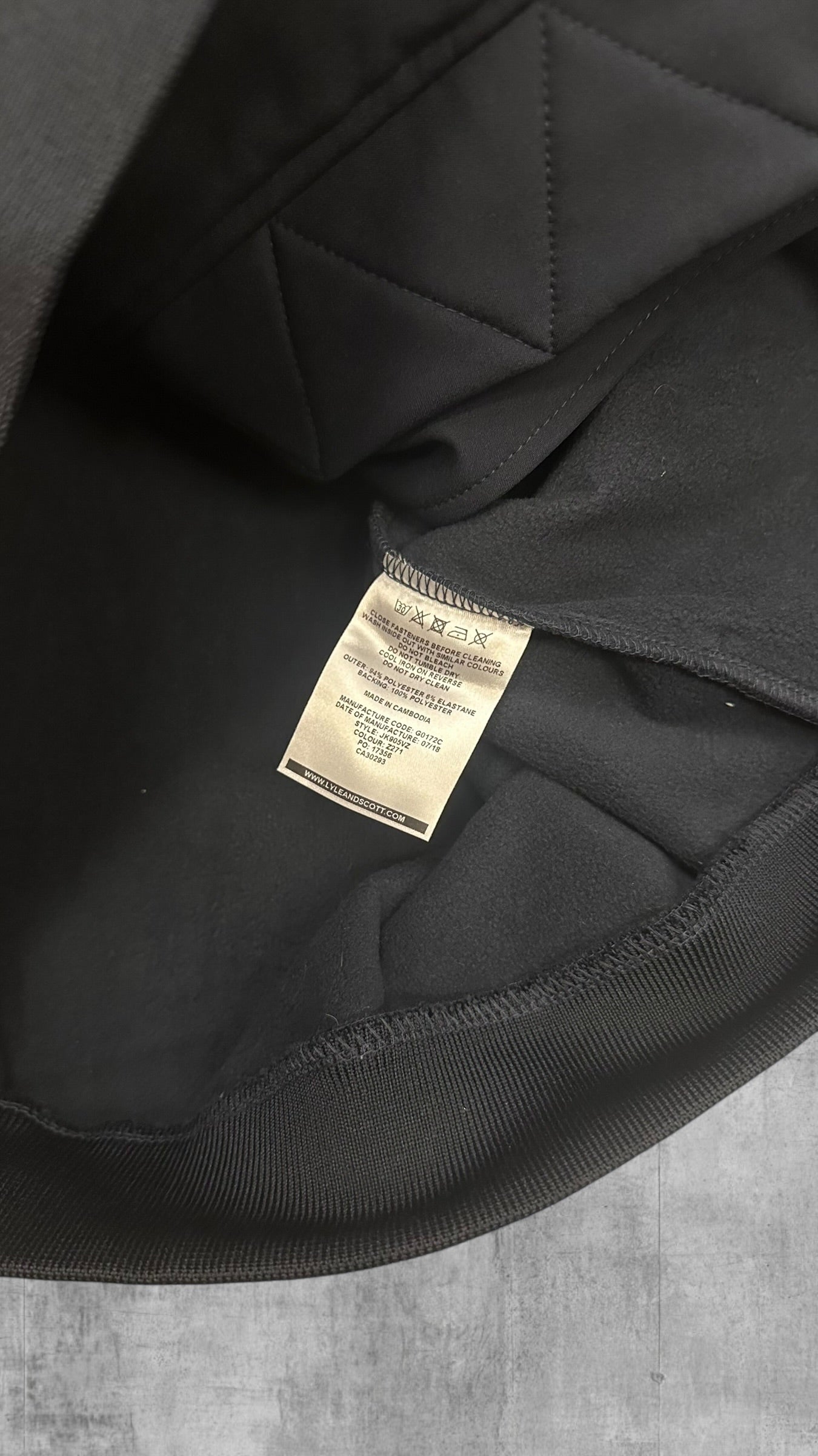 Lyle & Scott Softshelljacke Regenjacke Navy Blau S