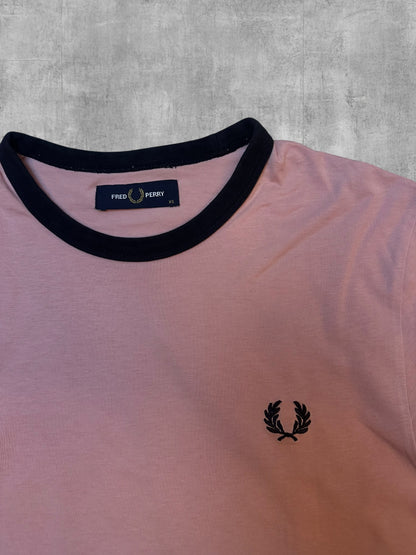 Fred Perry T-shirt Rosa Schwarz XS