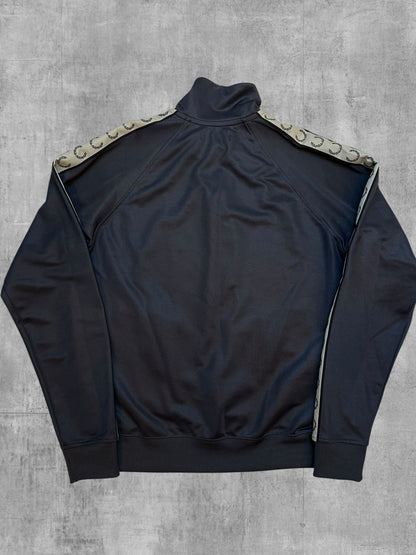 Fred Perry Trainingsjacke Taped Dunkelgrau Beige M