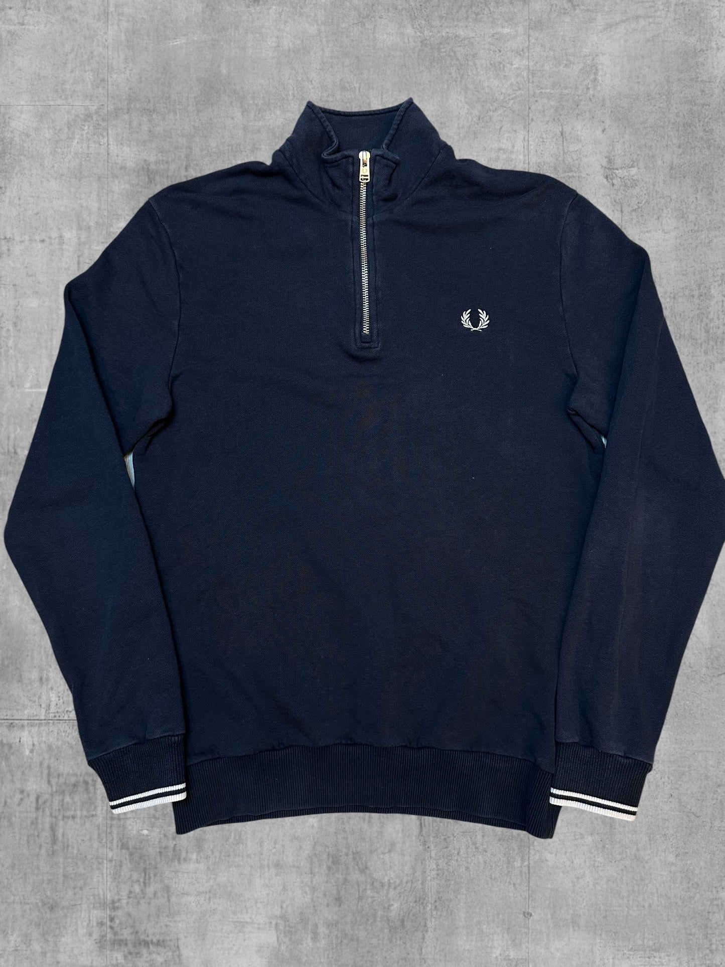 Fred Perry Half / Quarter zip Pullover Schwarz S