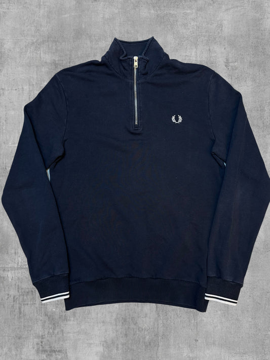 Fred Perry Half / Quarter zip Pullover Schwarz S