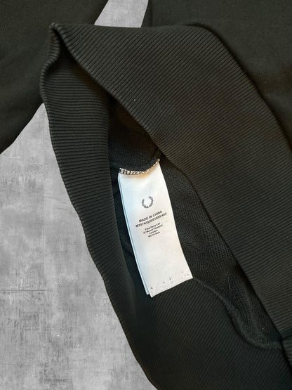 Fred Perry Half / Quarter zip Pullover Dunkelgrün S