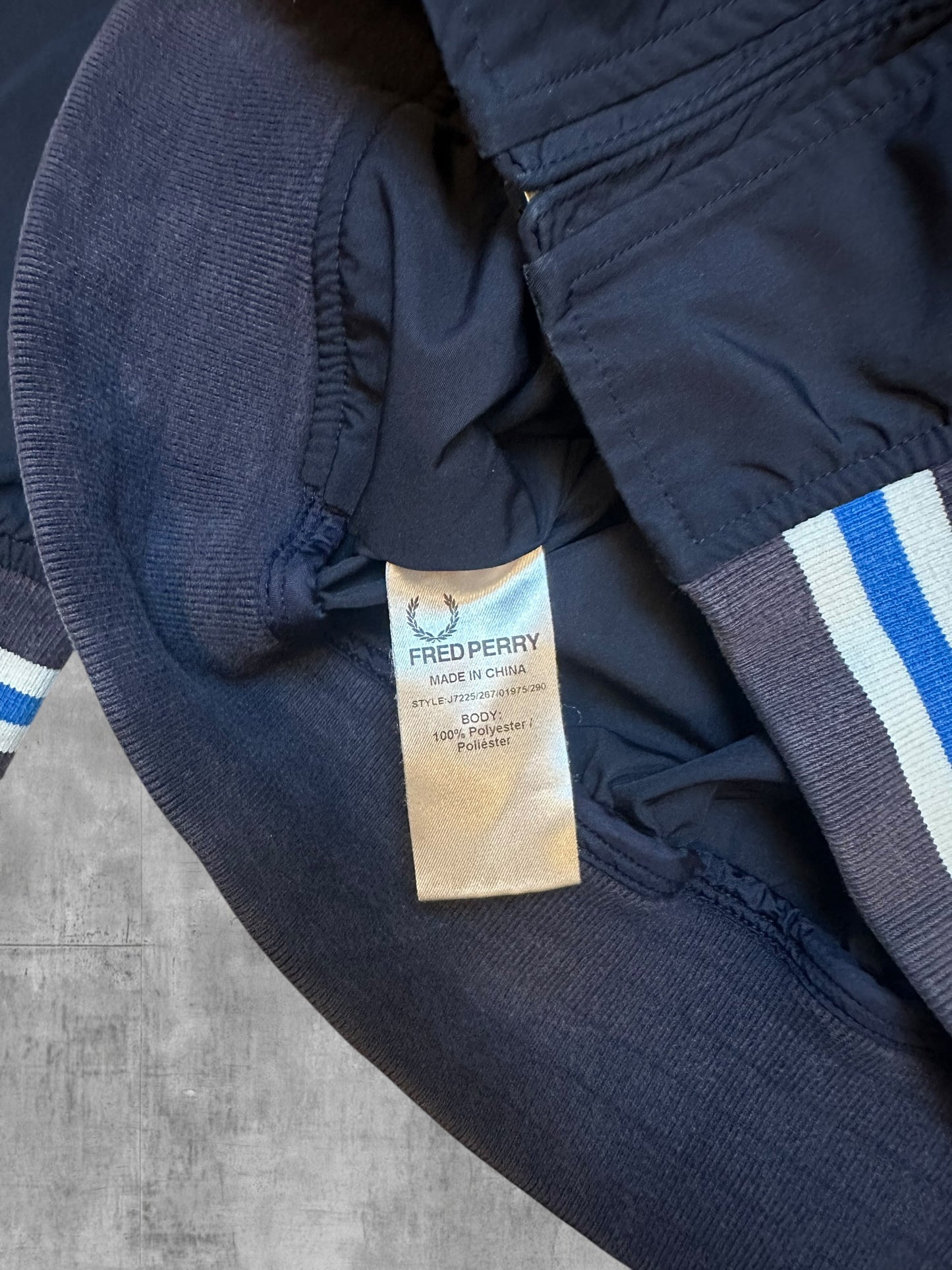 Fred Perry Bomberjacke Navy Blau  S